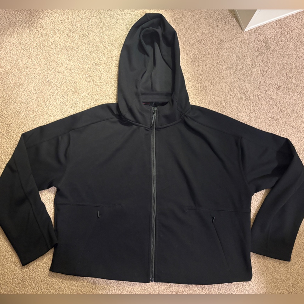 Spyder Active Black Zip-Up Hoodie with pockets size XL